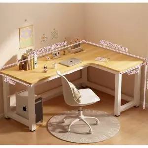 학생용높이조절책상 ㄱ자형컴퓨터데스크 서재가구 1인용게이밍책상 모던