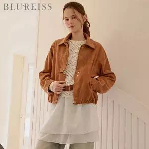 [블루레이스]스웨이드 절개 블루종 점퍼_BI6S1JP1341