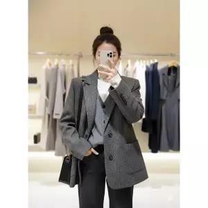 [롯데백화점]SOUP 헤링본 체크모직 자켓 SBAJK921