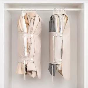 생활만렙 [체험특가] 옷장 공간 50% 압축 옷걸이 의류 압축팩 패딩 코트 정리