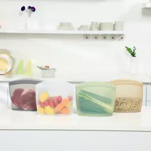 실리팟 프리미엄 실리콘 지퍼백 밀폐용기 냉장고정리 용기 특대 국내생산