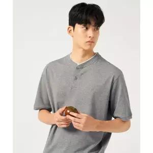 빈폴 BEANPOLE MEN 피케 헨리넥 반소매 티셔츠 그레이 BC5642C503 113605