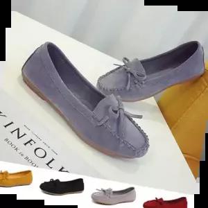 플랫슈즈 봄 가을 편한신발 필수템 스웨이드 모카신 플랫 단화