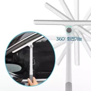 창문 닦이 회전형 밀대형 물기제거 유리창 닦이 실리콘 다용도 스퀴지 바닥