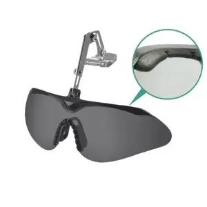보호안경 OTOS 안전모차양용 클립형 자외선 차단용 보안경