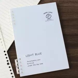 대학생 바인더 다이어리 굿럭 B5 26공 루스리프 유선 노트 2p세트 유선 줄노트 연습장 블루