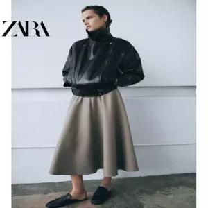 ZARA 자라 ZW 컬렉션 하이넥 인조 가죽 자켓 7522 303 800