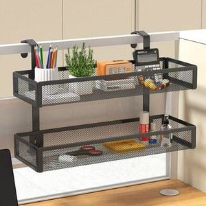사무실 책상 수납 선반 정리함 블랙 바구니 소품 정리 걸이 한 파티션