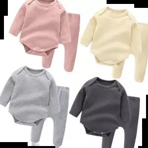 유아바디슈트 파스텔 골지 바디슈트 타이즈 204307 2종세트