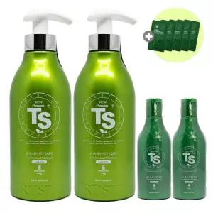 뉴프리미엄 TS 탈모 증상완화샴푸 500g x 2개+ 골드100g x 2개+6g x 5개