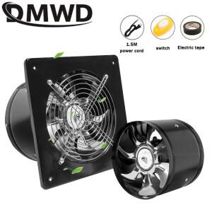 7인치 주방 화장실 배기 팬 환풍기 7인치 창문형 욕실 벽걸이형 덕트 공기 송풍기 금속 파이프 배기기 50W