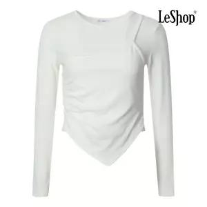 [르샵] 언밸런스 셔링 슬림 티셔츠 (BQ2TS015A)