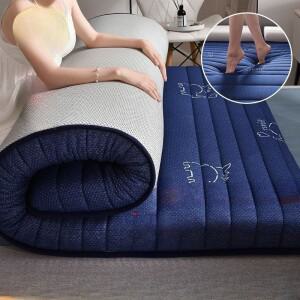 두꺼운 매트리스 라텍스 압축 섬유 면 부드러운 침대 패드 가정용 이중 싱글 사이즈 통기성 매트리스