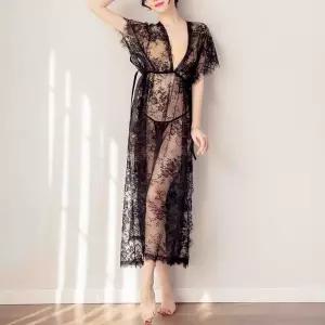 F007061_(티팬티세트)레이스 AM625698 롱슬립원피스 레이스가운