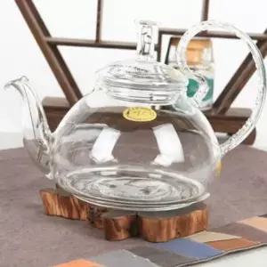 유리찻잔 삼각원형 유리 차주전자/티포트 600ml