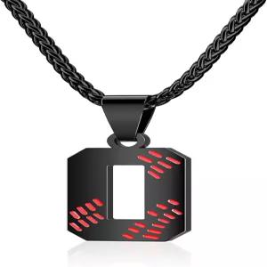 소년용 야구 번호 목걸이 00-99 유니폼 스테인리스 스틸 맞춤형 펜던트 남성용 선물