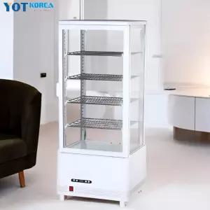 사면쇼케이스 제과 LED 케이크 케익 카페 음료 냉장 마카롱 도넛 99L 4단 화이트
