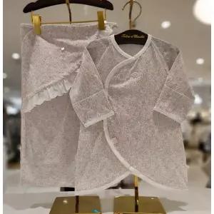 [쇼콜라](강남점)니나배냇가운+속싸개겸용블랭킷 2종세트 (TNOMIU05USET)