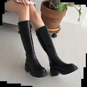 겨울워커 홀릭 여자 롱부츠 가을 겨울 패션 발편한 통굽 HSM008