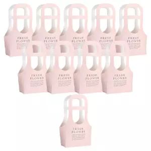 ABM종이 꽃바구니 쇼핑백 대 10개 화이트답례품백 소품백 다용도백 손잡이백 꽃다발백 화분백 인형백 선물