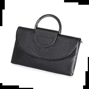 미니 탑핸들 포인트 유니크한 스타일 가죽클러치백