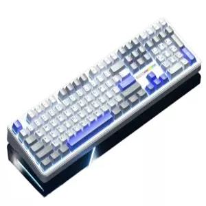 독거미 기계식 aula f108 핫스왑 유무선 키보드 풀배열 카라멜라떼축 경해축 한글정발