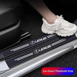 렉서스 F SPORT GS GX IS LS LX CT LC RC NX RX 350h ES UX용 자동차 문턱 보호 가죽 스티커