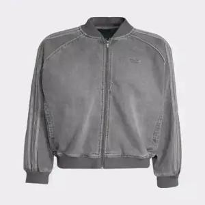 adidas 슈퍼스타 루즈 핏 데님 블랙 워시 재킷 - 차콜데님 JW5915