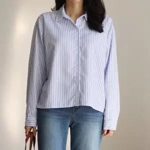 써니11 stitch 스트라이프 롤업셔츠