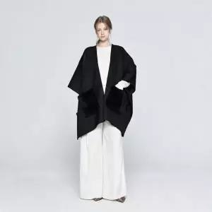 [사바티에](강남점)밍크 포켓 울 케이프_BK (15070SS)