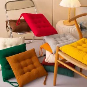 사무실 의자 방석 공부 코듀로이 사각 미니 식탁 쿠션