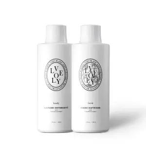 [보리보리/베르블랑]베르블랑 아기 세탁세제 1L+섬유유연제 1L+인디핑크 휴대 물티슈 캡형 2팩