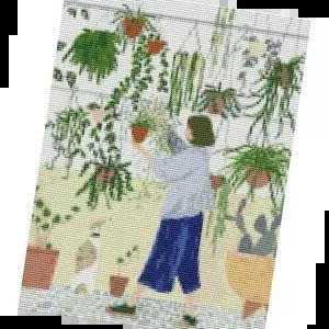 집들이 하모니아트 보석십자수 해피가드닝1 30x40