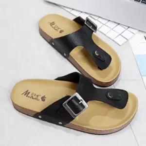 샌들 블랙 화이트 버클 커플슬리퍼 조리 남녀공용쪼리 쪼리 에나멜쪼리 여름슬리퍼