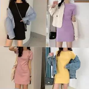 린넨원피스 파스텔톤 베이직 테니스원피스 돌잔치