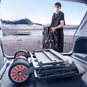 사륜 전동웨건 모듈 구르마 접이식 수명 자동 여행 핸드카 제어