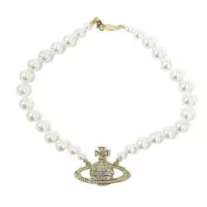 [비비안웨스트우드] 로우 펄 바스 릴리프 초커 목걸이 152876051