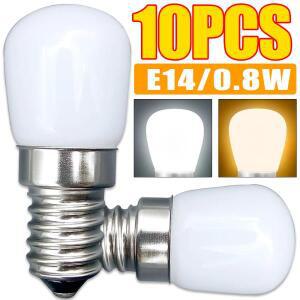 220V E14 LED 전구 0.8W 미니 램프 교체 홈 주방 냉장고 디스플레이 캐비닛 조명 재봉틀 흰색 따뜻한 색상