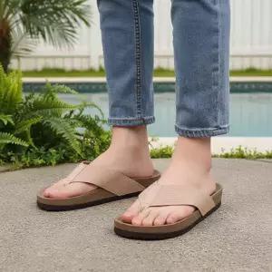 남성 베이직 여름 플립플랍 쪼리 3cm 굽 조리 샌들 슬리퍼 신발