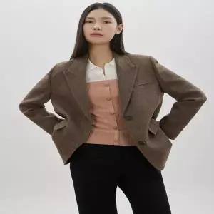 [CC콜렉트] C261MSF102_울 알파카 블렌드 싱글 자켓