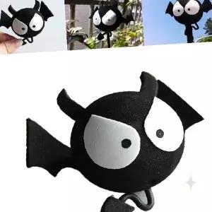 차량 안테나 장식 박쥐 캐릭터 디자인 자동차 루프 외부 꾸미기 귀여운 눈 표정