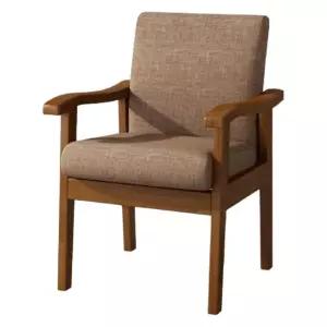 원목 등받이 팔걸이 포함 독서용 안락의자 가정용 컴퓨터 책상 1인용 소파 스타일