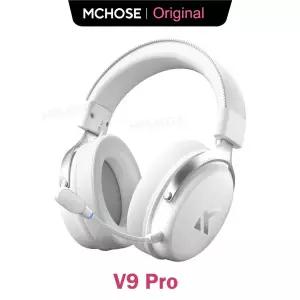 MCHOSE V9 Pro 무선 게임용 헤드셋 낮은 대기 시간 경량 AI 소음 차단 마이크 서라운드 사운드 트라이 모드