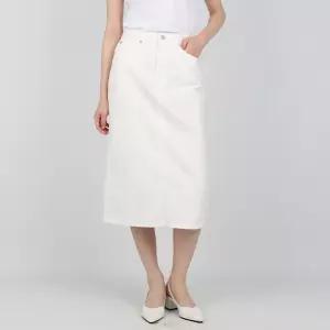 게스 여성 청치마 미디스커트 화이트 YP2D4552