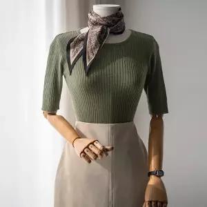 (안나앤모드) A. 이솔 듀얼 5부 니트[니트D1118R04]