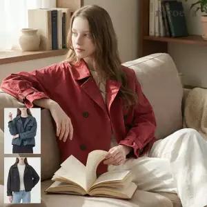 로코엘라 캘던 트윌 여성 트렌치 블루종 자켓