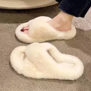 7컬러 여자슬리퍼 여자실내화 꼬임 털슬리퍼 실내화 여성 겨울 빅사이즈