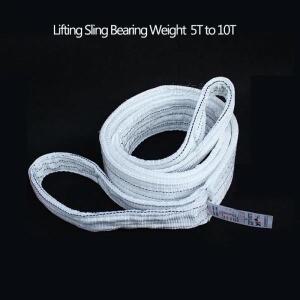 산업용 크레인 리프팅 도구 플랫 아이 웨빙 슬링 벨트 해비 물체 베어링 무게 5 T ~ 10톤 적합
