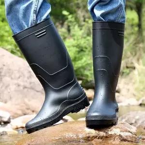 장화 방수 야외 활동 남성 부츠 신발 블랙레인 편안한 작업화 활동성 트레킹 다용도 미끄럼 낚시화 패션