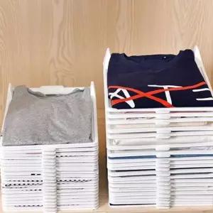 의류 수납함 플라스틱 칸막이 티셔츠 옷장 정리함 다용도 수납 선반 옷걸이 접이식 압축